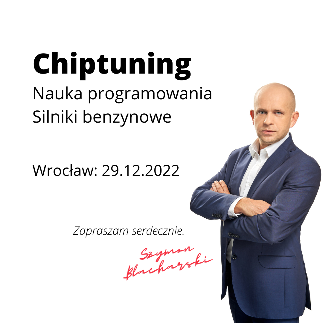 Chiptuning, nauka programowania silników benzynowych, Wrocław 29.12.2022r.